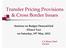 Transfer Pricing Provisions & Cross Border Issues