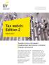 Tax watch: Edition 2. March Transfer Pricing, Permanent Establishment and Interest Limitation Changes Announced