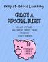 CREATE A PERSONAL BUDGET