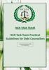 NCR TASK TEAM. NCR Task Team Practical Guidelines for Debt Counsellors