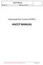 HACCP MANUAL. Nationwide Pest Control (NWPC) HACCP Manual. Rev. No.: 01 Rev. Date: 20/02/2018