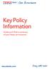 Key Policy Information