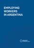 Employing workers in Argentina