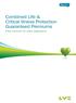 Combined Life & Critical Illness Protection Guaranteed Premiums Policy Summary for online applications