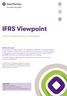 IFRS Viewpoint. Common control business combinations