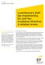 Luxembourg s draft law implementing EU Anti-Tax Avoidance Directive: A detailed review