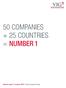 50 COMPANIES + 25 COUNTRIES = NUMBER 1