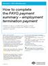 How to complete the PAYG payment summary employment termination payment