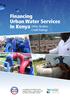 Financing Urban Water Services In Kenya Utility
