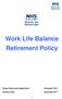 Work Life Balance Retirement Policy