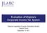 Evaluation of Virginia s Corporate Income Tax System