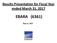 Results Presentation for Fiscal Year ended March 31, 2017 EBARA (6361) May 12, 2017
