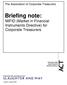 Briefing note: MiFID (Market in Financial Instruments Directive) for Corporate Treasurers