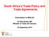 South Africa s Trade Policy and Trade Agreements
