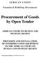 Procurement of Goods by Open Tender