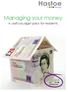 Managing your money. A useful budget pack for residents