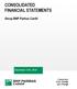 CONSOLIDATED FINANCIAL STATEMENTS. Group BNP Paribas Cardif
