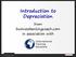 Introduction to Depreciation. from businessbankingcoach.com in association with