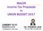 MAJOR Income Tax Proposals in UNION BUDGET 2017