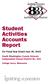 Student Activities Accounts Report