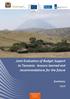 Joint Evaluation of Budget Support to Tanzania: lessons learned and recommendations for the future. Summary. Development and Cooperation EuropeAid