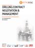 DRILLING CONTRACT NEGOTIATION & MANAGEMENT