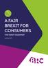 A FAIR BREXIT FOR CONSUMERS THE TARIFF ROADMAP
