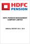 HDFC PENSION MANAGEMENT COMPANY LIMITED