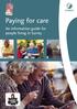 Paying for care. An information guide for people living in Surrey