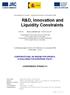 R&D, Innovation and Liquidity Constraints