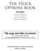 The Stock Options Book