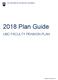 2018 Plan Guide UBC FACULTY PENSION PLAN