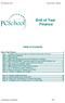 PCSchool 2017 End of Year - Finance. Table of Contents