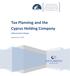 Tax Planning and the Cyprus Holding Company