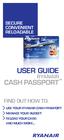 SECURE CONVENIENT RELOADABLE USER GUIDE RYANAIR. Find out how to;