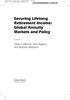 Securing Lifelong Retirement Income: Global Annuity Markets and Policy