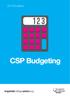 2017/18 edition. CSP Budgeting. imperialcollegeunion.org CSP Budgeting 2017/18 1