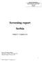 Screening report. Serbia: Chapter 6 Company Law