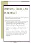 Alabama Taxes and Incentives