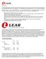 Lear Reports Record First Quarter 2018 Results and Increases Full Year Financial Outlook