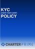 KYC (KNOW YOUR CLIENT) POLICY
