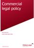 Commercial legal policy