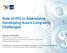 Role of RCI in Addressing Developing Asia s Long-term Challenges