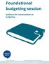 Foundational budgeting session