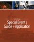 The City of Oswego. Special Events Guide + Application