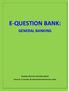 E-QUESTION BANK: GENERAL BANKING