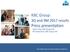 KBC Group. 3Q and 9M 2017 results Press presentation Johan Thijs, KBC Group CEO Rik Scheerlinck, KBC Group CFO