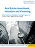 Real Estate Investment, Valuation and Financing