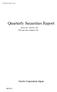 Quarterly Securities Report