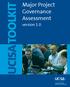 UCISA TOOLKIT. Major Project Governance Assessment. version 1.0